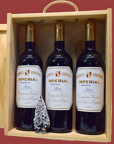  3 Imperial  en caja de madera