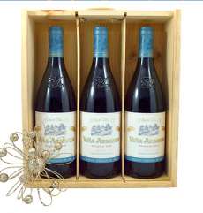 Червени вина 3 Viña Ardanza  2015  en caja de madera decorada